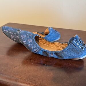 Lucky Brand Blue Floral Flats